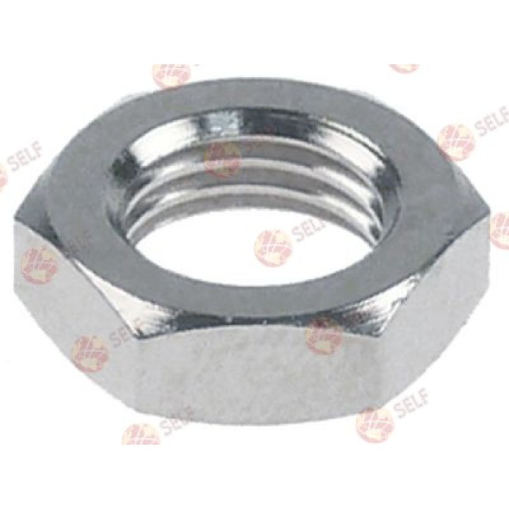 somun, alkolsüz, UNF dişli 7/16", H 5 mm, WS 16, nikel kaplı pirinç - 4560503 | Self Endüstriyel Yedek Parça