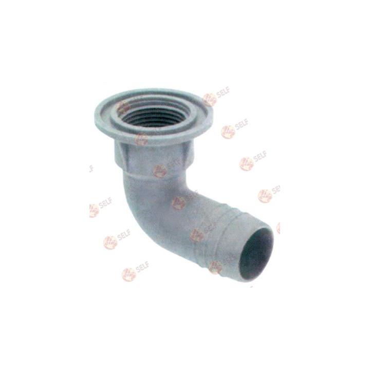 intake body, thread 3/4" H 54mm hose ø 25mm - 4620042 | Self Endüstriyel Spare Part