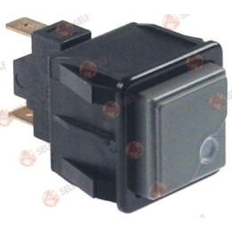 basmalı anahtar, montaj ölçüleri 28,5x28,5 mm gri/kırmızı 1NO 250V 16A göstergeli - 4521384 | Self Endüstriyel Yedek Parça