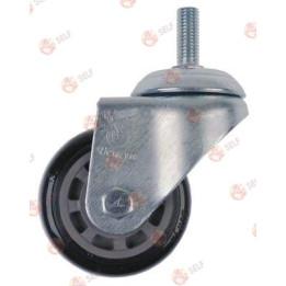 döner tekerlek ø 75 mm, dişli cıvatalı gövde, krom kaplı çelik, diş uzunluğu 30 mm - 4840038 | Self Endüstriyel Yedek Parça