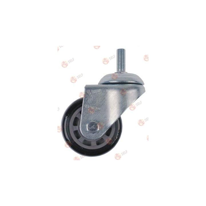 döner tekerlek ø 75 mm, dişli cıvatalı gövde, krom kaplı çelik, diş uzunluğu 30 mm - 4840038 | Self Endüstriyel Yedek Parça