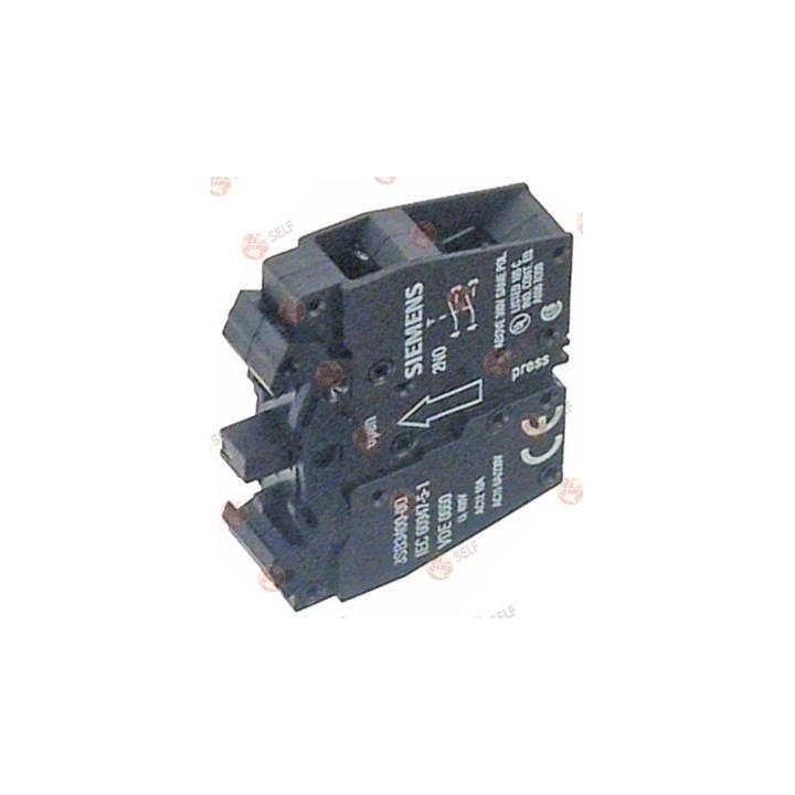 contact block siemens 3sb3400-0d 2no max 400V 10A black - 3460034 | Self Endüstriyel Spare Part