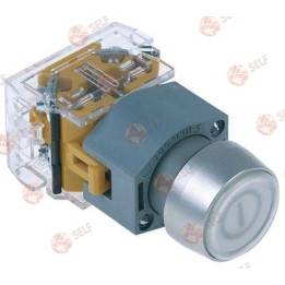 basmalı anahtar, montaj çapı 22,3 mm, şeffaf, 2NO, 230 V, 6 A, ana anahtar bağlantılı vidalı - 4521564 | Self Endüstriyel Yedek 