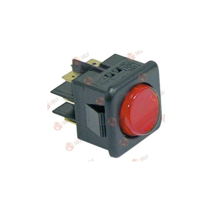 anlık basmalı basmalı anahtar montaj ölçüleri 27,8x25 mm kırmızı 2CO 250 V 16 A - 4521612 | Self Endüstriyel Yedek Parça