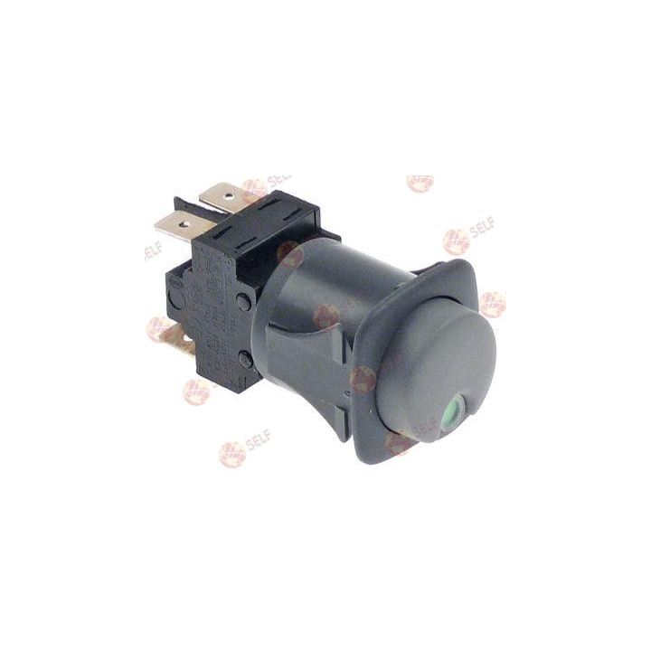 basmalı anahtar montaj ölçüleri 28,5x28,5 mm gri 2NO 250V 16A göstergeli - 4521643 | Self Endüstriyel Yedek Parça