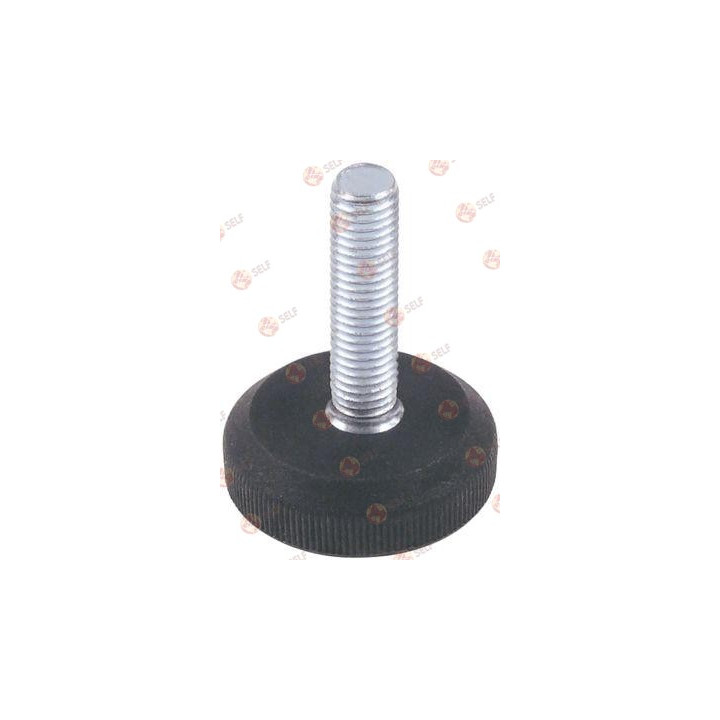 ekipman ayağı, M10 dişli, uzunluk 40 mm, yükseklik 52 mm, çap 40 mm, adet 1 - 9080097 | Self Endüstriyel Yedek Parça