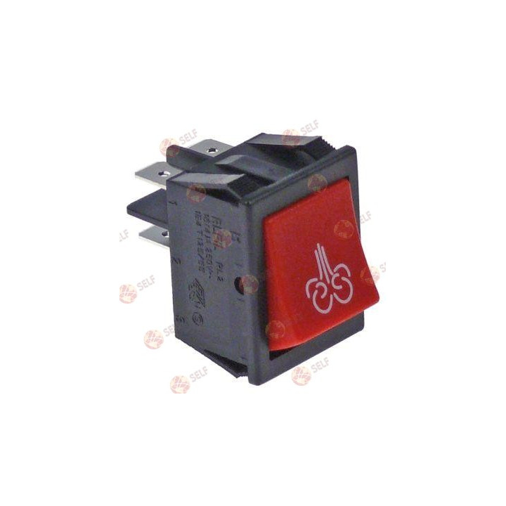 anlık basmalı anahtar montaj ölçüleri 30x22 mm kırmızı 2NO 250 V 16 A - 4521700 | Self Endüstriyel Yedek Parça