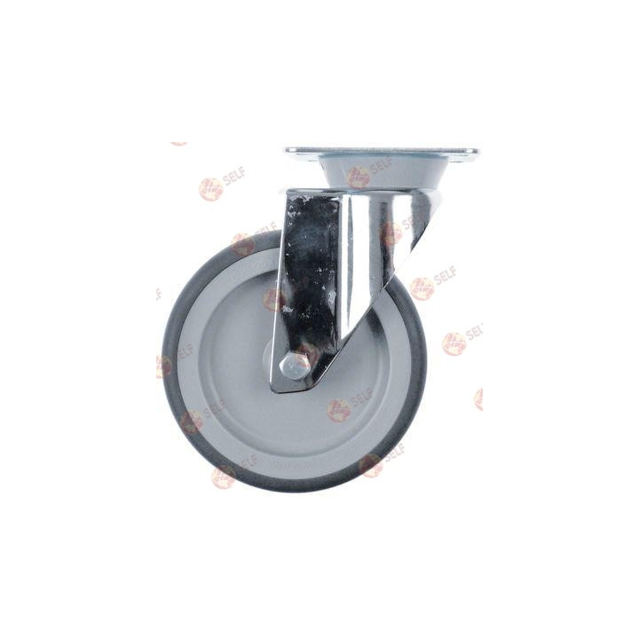 döner tekerlek ø 125 mm plaka sabitlemeli gövde krom kaplı sac - 4840120 | Self Endüstriyel Yedek Parça