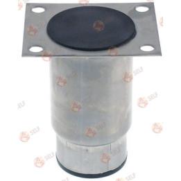 cihaz ayak borusu ø 64 mm plaka boyutu 100/80 mm delik mesafesi 80/60 mm Y 105-155 mm paslanmaz çelik boyutu 2 1/2" - 1660007 | 