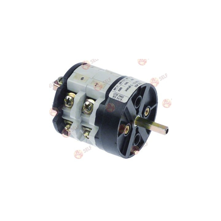 döner anahtar kam 3 konumlu 0-1-2 4 kutuplu tip cs0257997 600V 32A 5x5mm - 4521877 | Self Endüstriyel Yedek Parça