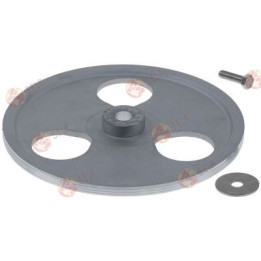 pulley W 10mm mounting ø 19mm ø 220mm aluminium - 3340022 | Self Endüstriyel Spare Part