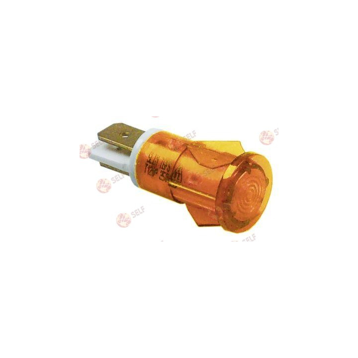 gösterge lambası ø 13 mm sarı 230 V bağlantı erkek faston 6,3 mm sıcaklık direnci 120 °C - 4480013 | Self Endüstriyel Yedek Parç