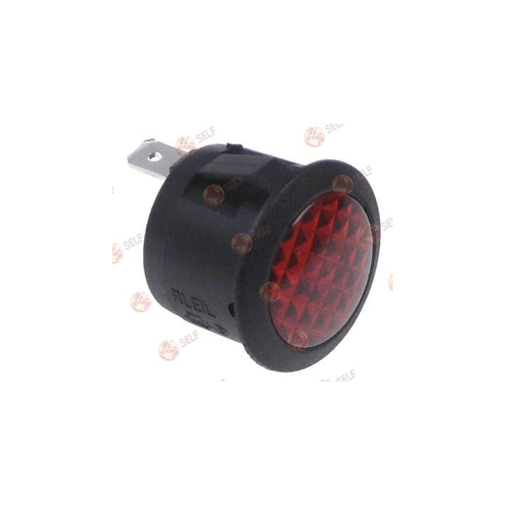gösterge lambası ø 20 mm 250 V kırmızı bağlantı erkek faston 4,8 mm sıcaklık direnci 105 °C - 4480014 | Self Endüstriyel Yedek P
