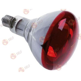 kızılötesi lamba yuvası E27 240V 150W ø 125 mm L 173 mm tip BR125 kırmızı sert cam - 3640120 | Self Endüstriyel Yedek Parça