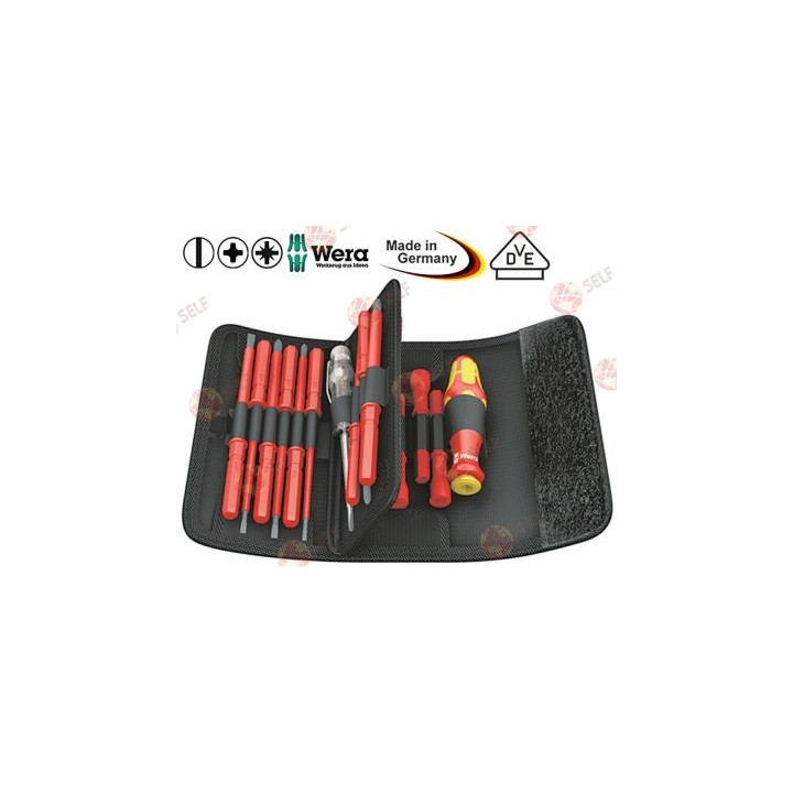 tornavida seti 2,5-5,5 PH, PH-S, PZ, PZ-S1-2, VDE, 18 parçalı - 9040088 | Self Endüstriyel Yedek Parça