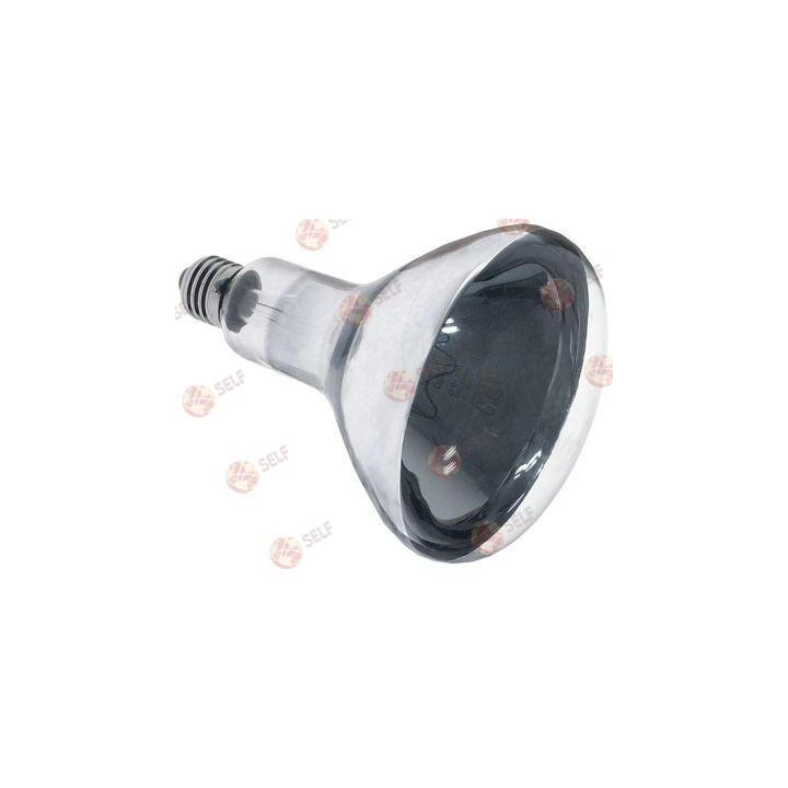 kızılötesi lamba soketi E27, 240 V, 250 W, ø 125 mm, L 173 mm, tip BR125, şeffaf sert cam - 3640218 | Self Endüstriyel Yedek Par