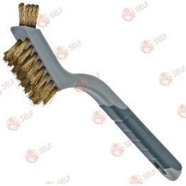 brush W 13mm brush length 40mm 2 row total length 180mm brass setting height 15mm - 2420028 | Self Endüstriyel Spare Part