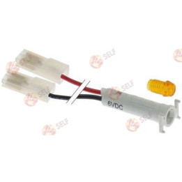 LED gösterge lambası montaj çapı 6 mm, 6 VDC, turuncu, bağlantı kablosu 150 mm, F 6,3 mm, 0,3 W - 3640238 | Self Endüstriyel Yed