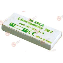 fine fuse, size ø5x20mm 1,6A slow-acting rated 250V qty 10 pcs - 1620170 | Self Endüstriyel Spare Part