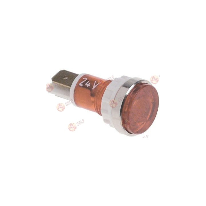 gösterge lambası ø 12 mm 24 V kırmızı bağlantı erkek faston 6,3 mm - 3640262 | Self Endüstriyel Yedek Parça