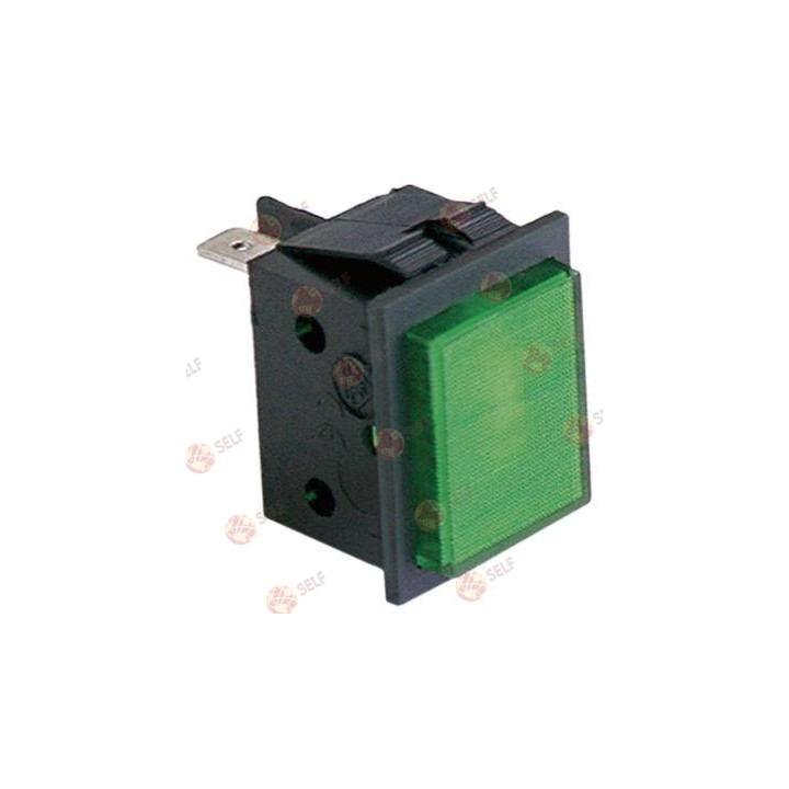gösterge lambası montaj ölçüleri 30x22 mm 230 V yeşil bağlantı erkek faston 6,3 mm - 3640322 | Self Endüstriyel Yedek Parça
