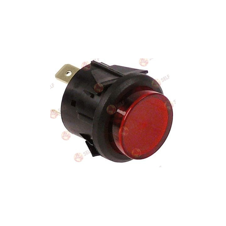 gösterge lambası ø 25 mm 230 V kırmızı bağlantı erkek faston 6,3 mm - 3640340 | Self Endüstriyel Yedek Parça