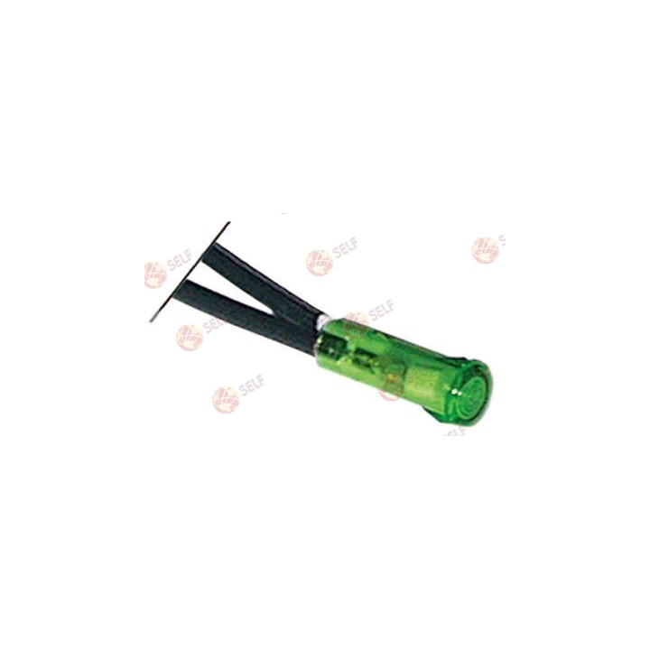 LED gösterge lambası montajı ø 6 mm 5 VDC yeşil bağlantı kablosu 200 mm 2 mA - 3640440 | Self Endüstriyel Yedek Parça