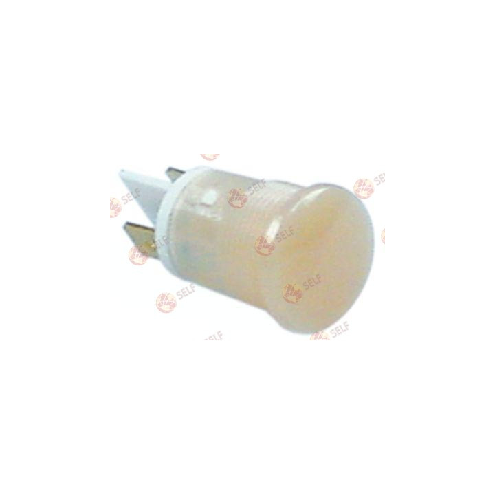 gösterge lambası ø 16 mm 400 V beyaz erkek faston konektör 6,3 mm - 3640688 | Self Endüstriyel Yedek Parça