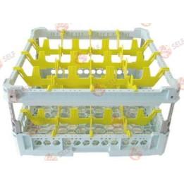 cam sepet GASTROTOP L 500 mm W 500 mm bardak sayısı 16 H 186-250 mm - 2500034 | Self Endüstriyel Yedek Parça