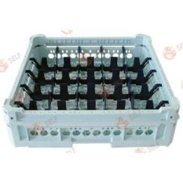 bardak sepeti gastrotop uzunluk 500 mm genişlik 500 mm bardak sayısı 25 yükseklik 150 mm kullanılabilir yükseklik 115 mm - 25000