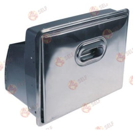 kahve telvesi çekmecesi G 320 mm D 240 mm Y 240 mm montaj ölçüleri 345x275 mm çubuklu - 4120139 | Self Endüstriyel Yedek Parça