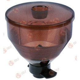 Coffee beans container with hand guard ø 200 mm H 180 mm - 3560103 | Self Endüstriyel Spare Part