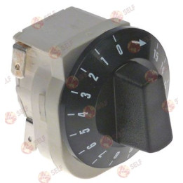 timer mt49 2-pole operation time 15min impulse mechanical 2no at 250V 16A shaft ø 6x4.6mm - 3800156 | Self Endüstriyel Spare Par