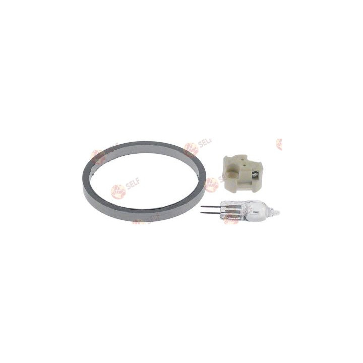 fırın lambası, conta dahil, montaj çapı 10 mm, 12 V, 10 W, G4 soket, Convotherm, sıcaklık direnci 300 °C - 1680190 | Self Endüst