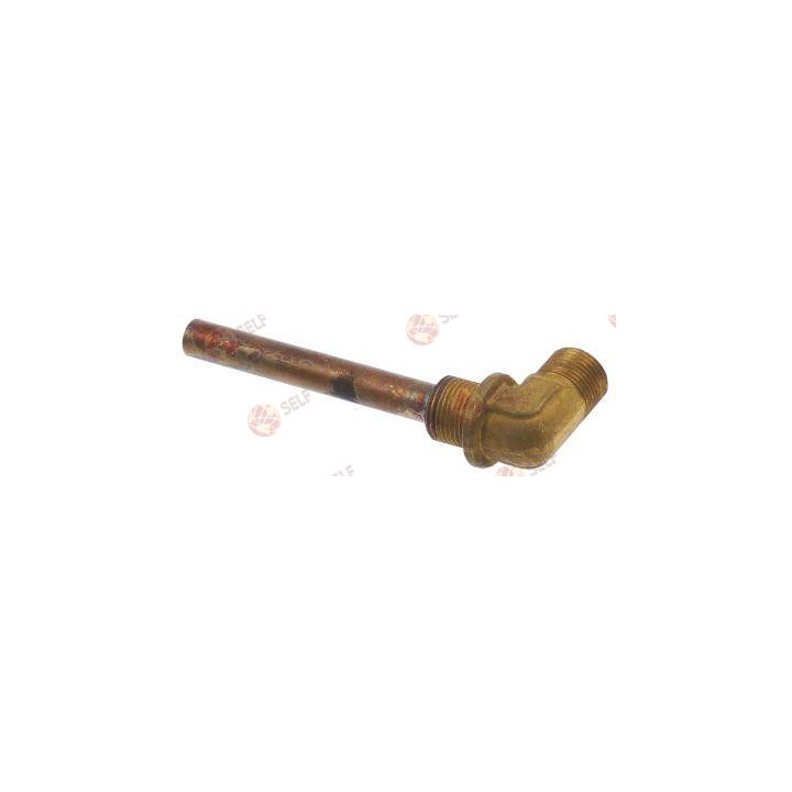 injector pipe boiler tube ø 10mm pipe length 75mm t1: 3/8" t2: 3/8" copper - 2360496 | Self Endüstriyel Spare Part