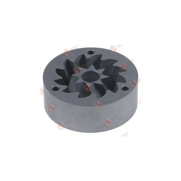 grinding burrs pair turn direction right D1 ø 63mm D2 ø 40mm H 23mm shaft ø 12mm with flute - 3800317 | Self Endüstriyel Spare P