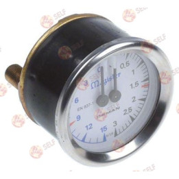 manometre MAGISTER ø 60 mm basınç aralığı 0-3 / 0-15 bar - 9700006 | Self Endüstriyel Yedek Parça