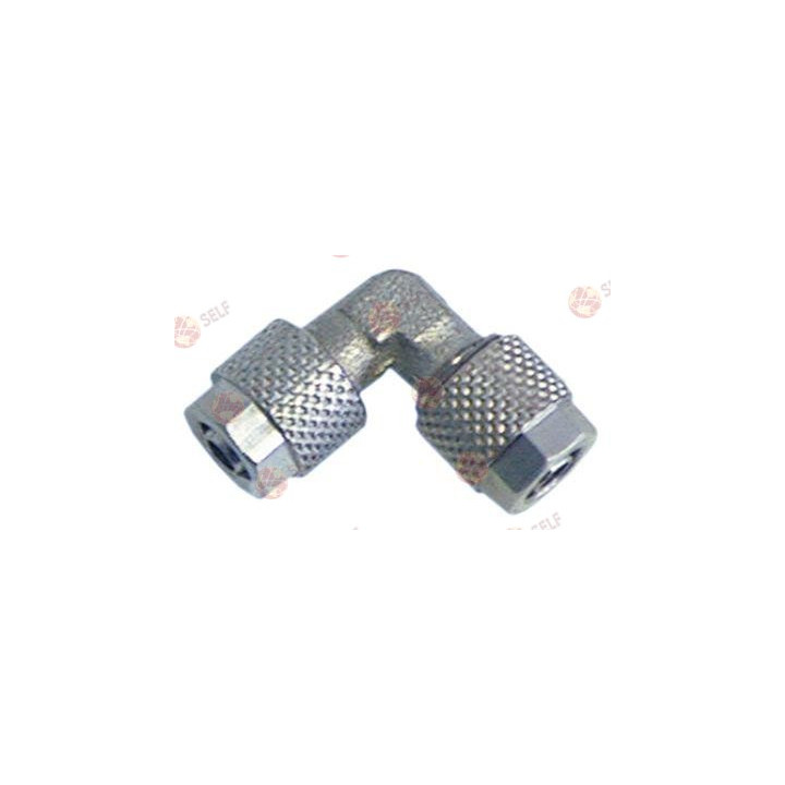 vidalı boru bağlantı parçası nikel kaplı pirinç hortum ø 6x8 mm açılı - 1360371 | Self Endüstriyel Yedek Parça