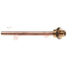 injector pipe boiler tube ø 8mm pipe length 121mm T1: 3/8" T2: 1/4" copper/brass - 2360498 | Self Endüstriyel Spare Part