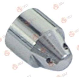 buhar nozulu ø 12 mm, uzunluk 16 mm, 4 delikli, delik çapı ø 1,5 mm, krom kaplı pirinç - 1542505 | Self Endüstriyel Yedek Parça