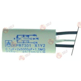 gürültü filtresi 0,1 µF (x1) + 2 × 500 pF (y2) 1,5 mΩ - 2460018 | Self Endüstriyel Yedek Parça
