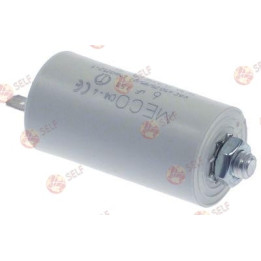 سعة المكثف 6µF، 450V، التفاوت المسموح به 5%، 50Hz، درجة الحرارة المحيطة من -25 إلى +85°C كحد أقصى، قطر 30mm - 3200095 | Self End