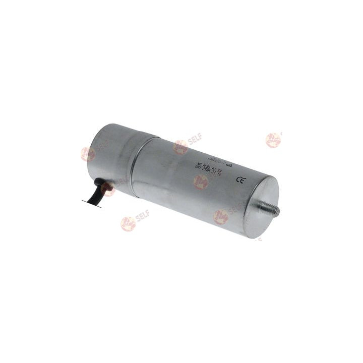kondansatör kapasitesi 30 µF, 420/470 V, çap 40 mm, uzunluk 119,5 mm, alüminyum - 3200130 | Self Endüstriyel Yedek Parça