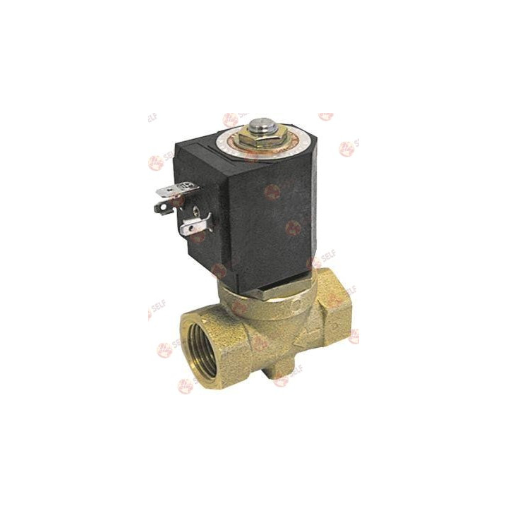 solenoid valf 2 yollu 230 VAC bağlantı 3/8" L 54 mm DN 10,5 mm geçmeli yuva DIN - 4540076 | Self Endüstriyel Yedek Parça