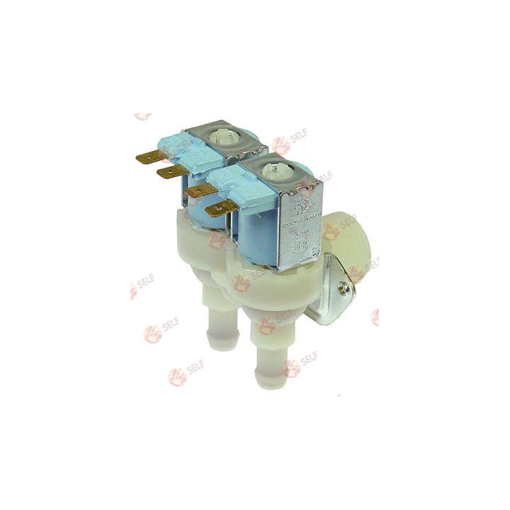 solenoid valf 2 yollu açılı 230 VAC giriş 3/4" giriş 10 l/dk çıkış 1,2 l/dk DN10 maks. sıcaklık 90°C TP - 4540350 | Self Endüstr