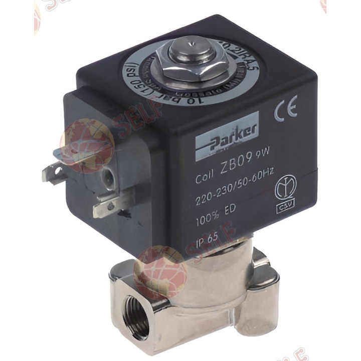 solenoid valf 2 yollu 230 VAC bağlantı 1/8" L 30 mm DN 2,5 mm kaydırmalı yuva DIN - 4540445 | Self Endüstriyel Yedek Parça