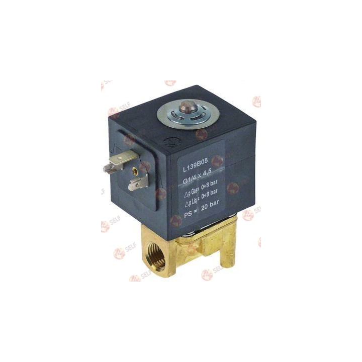230 VAC 2 yollu pirinç solenoid valf - 4545059 | Self Endüstriyel Yedek Parça