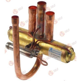 reversing valve 4-way Ranco type V2-408060200 inlet 1/2" (12.84mm) outlet 3/8" (9.67mm) - 2640264 | Self Endüstriyel Spare Part