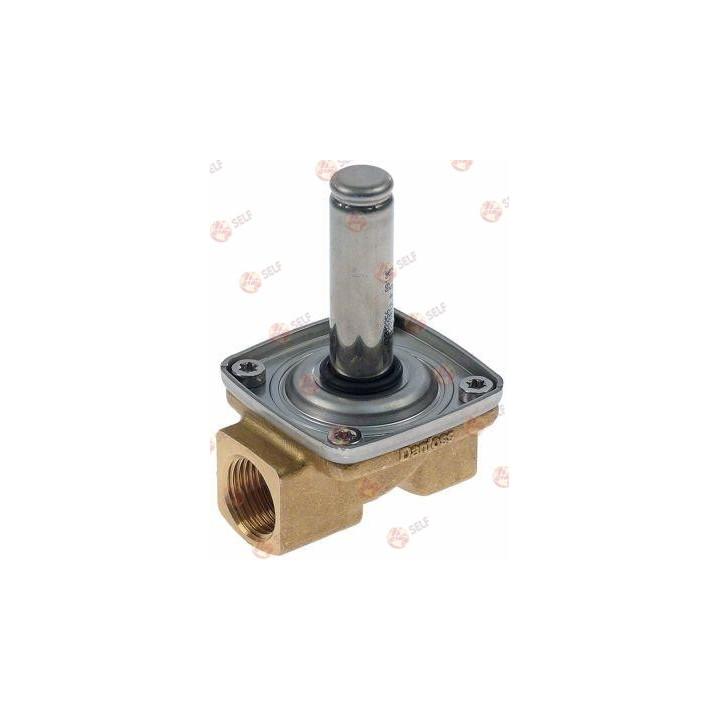 solenoid valve brass 2-ways inlet 1/2" IT outlet 1/2" IT L 58mm without coil t.max. 80°C - 4545073 | Self Endüstriyel Spare Part
