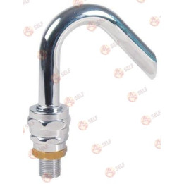inlet tap connection 1/2" ET tube ø 20mm spout projection 105mm overall height 140mm - 4640025 | Self Endüstriyel Spare Part